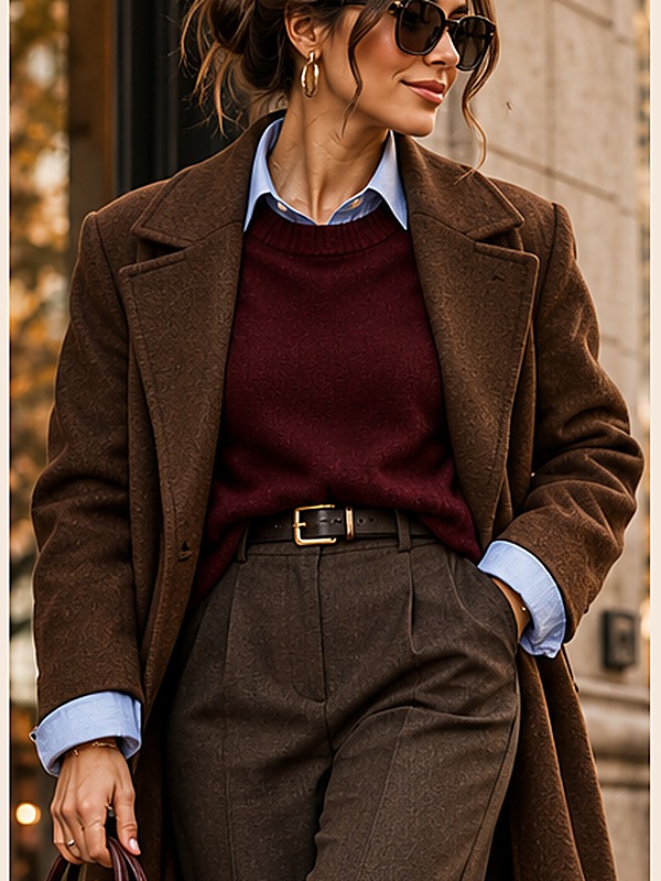Chocolate Long Winter Coat