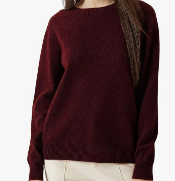 Burgundy Crewneck Sweater