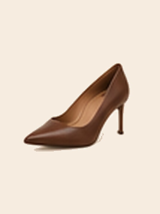 Brown Pointed-Toe Heels